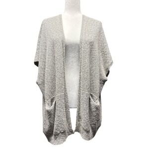 Roots Canada Open Front Knit Cardigan Grey Relaxed Fit Women's‎ Size XS / S